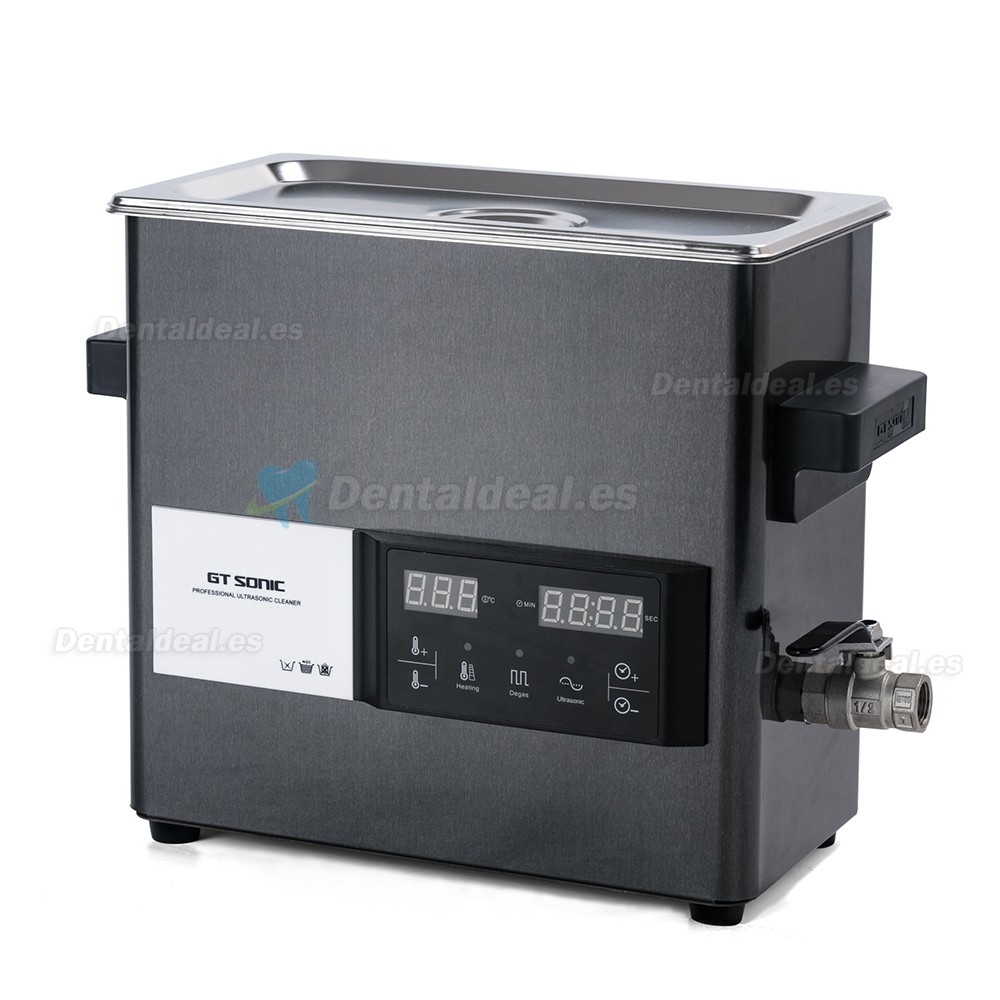Limpiador ultrasónico con panel táctil GT SONIC S-Series 2-9L 50-200W con limpieza con agua caliente